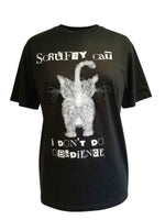 Scruffy Cat Tee - I Don't Do Obedience