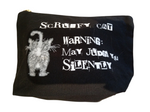 Scruffy Cat Make Up Bag - Warning: May Judge You Silently